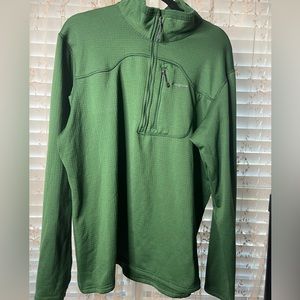 Patagonia Green  Performance Base Layer Capilene Quorter Zip-T XL